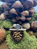 Natursteinschmuck -T-Ring mit Aquamarinstein